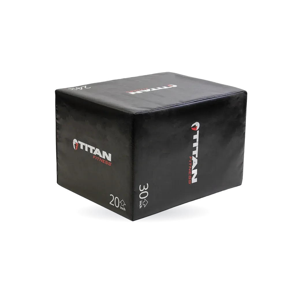 3-in-1 Soft Foam Plyometric Box – 20" x 24" x 30"