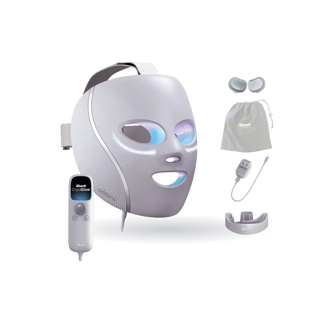 Shark CryoGlow Under-Eye Cooling Plus LED Anti-Aging and Skin Clearing Face Mask
