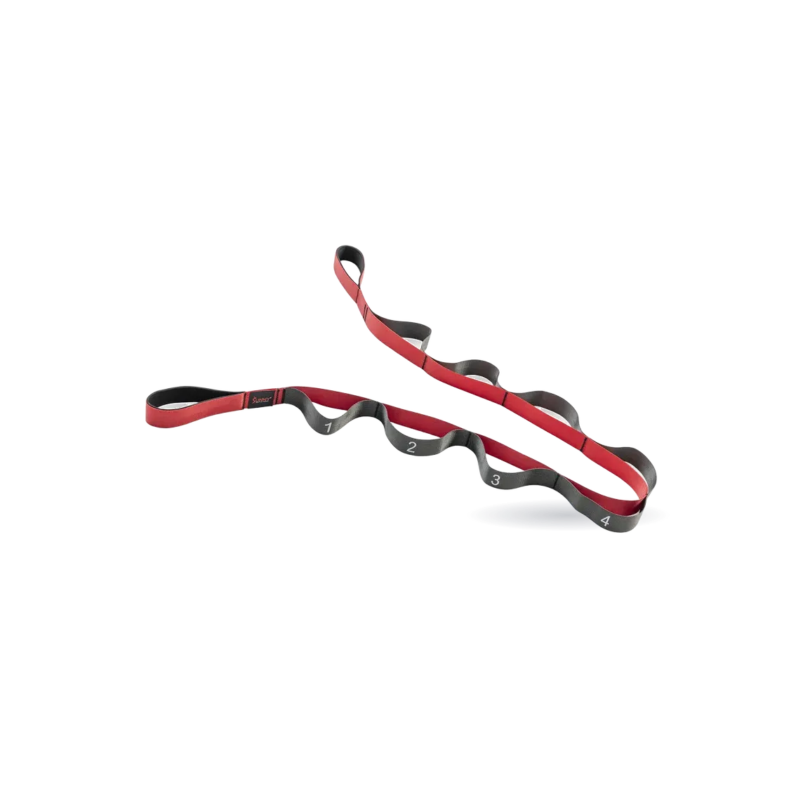 Sunny Health & Fitness Premium Yoga Stretch Strap with 8 Individual Grip Loops