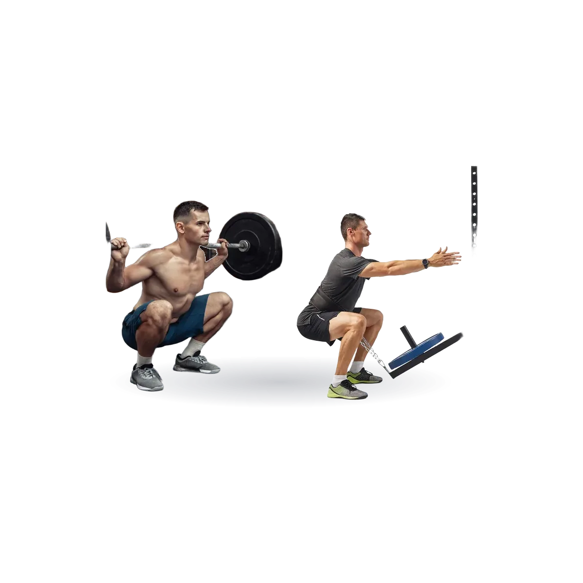 Belt Squat Attachment for Power Racks and Cages, Full Body Workout
