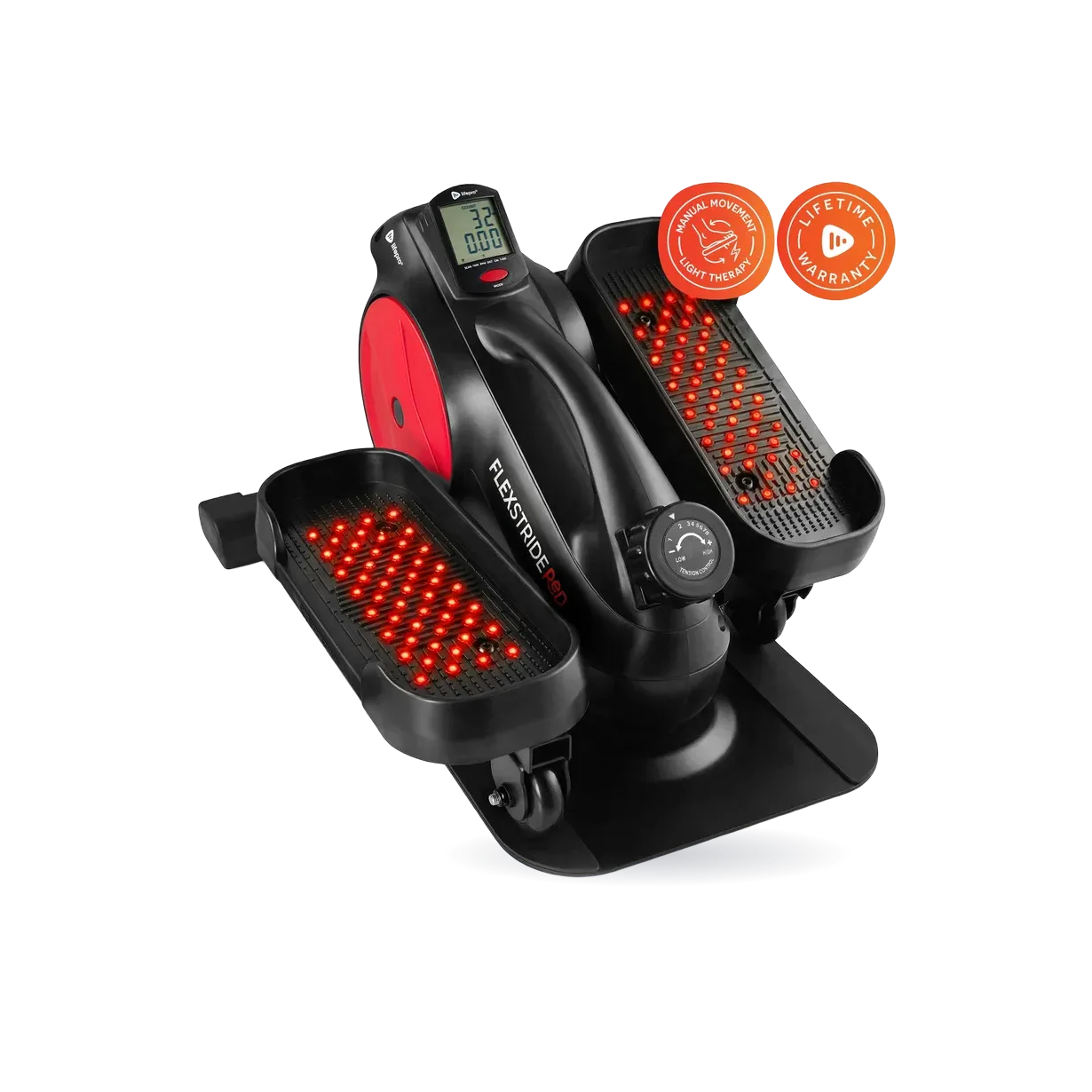 FlexStride Red Light Therapy Under Desk Elliptical