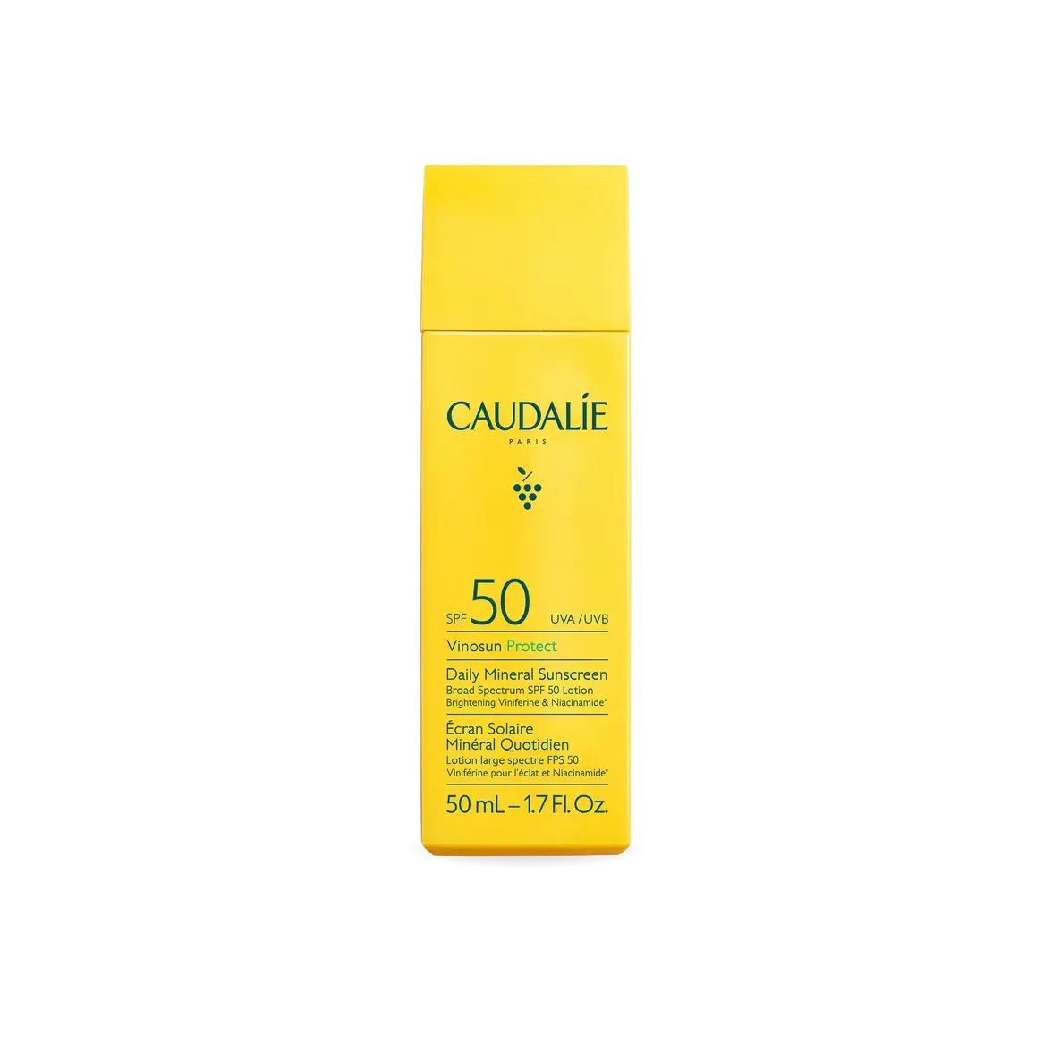 Vinosun Protect Brightening Daily Mineral Face Sunscreen SPF 50 with Niacinamide